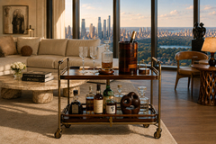 Jean Dobr Brazilian Modern Wine Holder with Lid in Rosewood Imbuia Wood by Jean Dobr  - 4707652