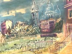 Jean Dufy Montmartre et la Basilique du Sacre Coeur  - 1167664