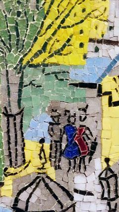 Jean Dufy Mosaic of a Jean Dufy Paris Street Scene Watercolor c 1960 - 2376004