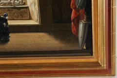 Jean Francois Chabolle Oil Painting of a Knights Tomb Jean Francois Chabolle Paris Collection - 2163980