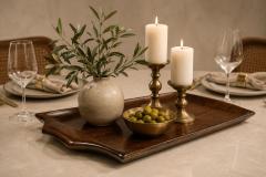 Jean Gillon Brazilian Modern Serving Tray in Jacarand by Jean Gillon for WoodArt - 4597027