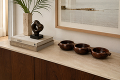Jean Gillon Decorative Tray with Three Compartments in Brazilian Rosewood by Jean Gillon - 4698895