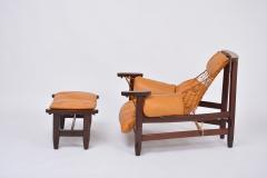 Jean Gillon Iconic Brazilian Jangada Lounge Chair with Ottoman by Jean Gillon - 2108169