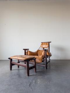 Jean Gillon Jangada Chair Ottoman by Jean Gillon for Italma Wood Art - 4487698