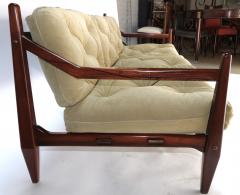 Jean Gillon Jean Gillon 1960s Brazilian Jacaranda Three Seat Sofa - 299112