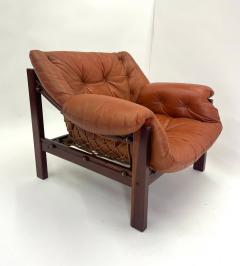 Jean Gillon Leather Tijuca Chair Jean Gillon for Italma Brazil Circa 1960 - 3536668