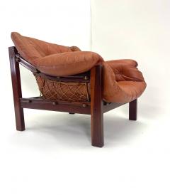 Jean Gillon Leather Tijuca Chair Jean Gillon for Italma Brazil Circa 1960 - 3536678