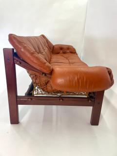 Jean Gillon Tijuca Sofa in Leather by Jean Gillon for Italma Brazil Circa 1960 - 3536674