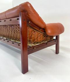 Jean Gillon Tijuca Sofa in Leather by Jean Gillon for Italma Brazil Circa 1960 - 3536689