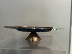 Jean Goulden FRENCH ART DECO NICKELED BRONZE AND CERAMIC TAZZA IN THE MANNER OF JEAN GOULDEN - 3706733