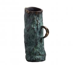 Jean Grisoni JEAN GRISONI BRONZE AQUA VASE WITH HANDLE - 1738950