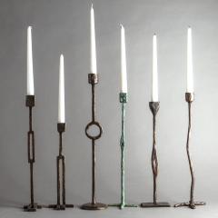 Jean Grisoni SERIES OF 6 CANDLEHOLDERS - 2318036