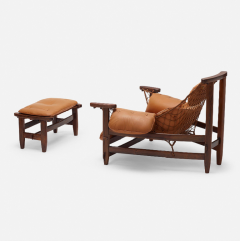 Jean Guillon Jangada Lounge Armchair in Jacaranda by Jean Guillon for by Italma Woodart - 3802193