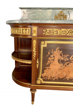 Jean Henri Riesener A FRENCH LOUIS XVI STYLE ORMOLU MOUNTED CONSOLE DESSERTE - 3537444