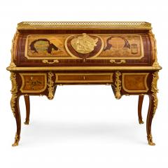 Jean Henri Riesener Antique French ormolu mounted roll top desk in the style of Riesener - 4187204