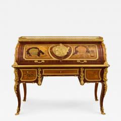 Jean Henri Riesener Antique French ormolu mounted roll top desk in the style of Riesener - 4187564