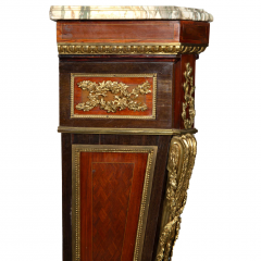 Jean Henri Riesener FRENCH ORMOLU MOUNTED AND MARBLE TOP PEDESTALS AFTER RIESENER 19TH CENTURY - 3537677