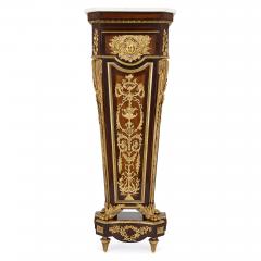 Jean Henri Riesener Near pair of gilt bronze and marble mounted mahogany pedestals after Riesener - 1274324