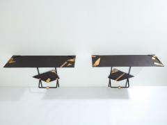 Jean Jacques Argueyrolles Jean Jacques Argueyrolles brutalist console tables wrought iron 1990 - 3926341