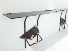 Jean Jacques Argueyrolles Jean Jacques Argueyrolles brutalist console tables wrought iron 1990 - 3926351