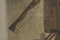 Jean Joseph Allaert Windmill in Flanders Large Oil on Canvas Belgium 1900 - 4608484