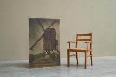 Jean Joseph Allaert Windmill in Flanders Large Oil on Canvas Belgium 1900 - 4608487