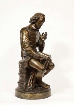 Jean Jules B Salmson Bronze Sculpture of William Shakespeare Seated with Books 1870 - 2137752