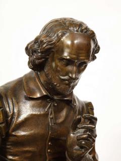 Jean Jules B Salmson Bronze Sculpture of William Shakespeare Seated with Books 1870 - 2137753