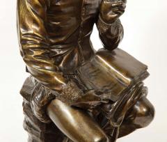 Jean Jules B Salmson Bronze Sculpture of William Shakespeare Seated with Books 1870 - 2137763