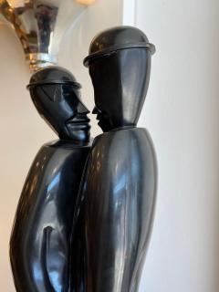 Jean Lambert Rucki French Bronze of a couple holding hands by Jean Lamber Rucki - 2338221