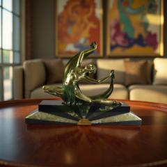 Jean Lormier Large Art Deco Bronze Dancer by Jean Lormier Art Deco Collection - 4291027