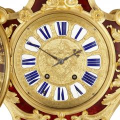 Jean Louis Benjamin Gros Louis XV style gilt bronze mounted tortoiseshell bracket clock by Gros - 1641652