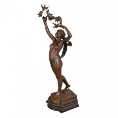 Jean Louis Gregoire Large antique figurative sculptural lamp by Gr goire - 3892549