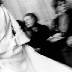 Jean Luc Fievet Jerome L Huillier Palais Royal Black and White Photograph of Fashion Show - 3822627