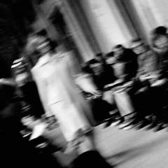 Jean Luc Fievet Jerome L Huillier Palais Royal Black and White Photograph of Fashion Show - 3822628