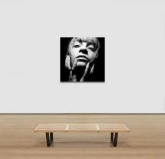 Jean Luc Fievet Untitled 8 2008 Sensual Full Face Black and White Portrait of Young Woman - 3822629