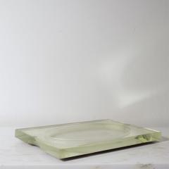 Jean Luce Jean Luce 1895 1964 Large Glass Tray with Two Handles France c 1930 - 811614