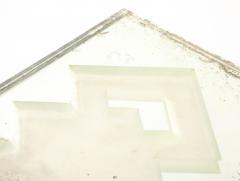 Jean Luce Jean Luce Glass Mirrored Tray Geometric Design France c 1930 s signed JL - 4509535