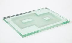 Jean Luce Large Glass mirrored tray attrib Jean Luce 1895 1964 France c 1930 - 1741872