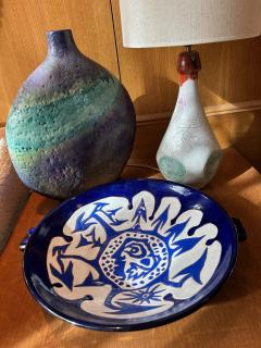 Jean Lurcat Jean Lurc at Ceramic Plate by Jean Lur at Sant vi ens France 1950s - 4324491