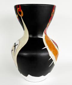 Jean Lurcat Jean Lurc at Monumental French Jean Lurcat Enameled Ceramic Vase 13 25 Signed on Base - 4614952