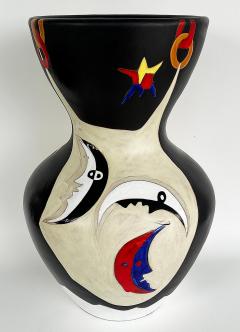 Jean Lurcat Jean Lurc at Monumental French Jean Lurcat Enameled Ceramic Vase 13 25 Signed on Base - 4614953