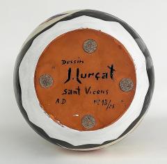 Jean Lurcat Jean Lurc at Monumental French Jean Lurcat Enameled Ceramic Vase 13 25 Signed on Base - 4614954