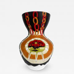 Jean Lurcat Jean Lurc at Monumental French Jean Lurcat Enameled Ceramic Vase 13 25 Signed on Base - 4615359