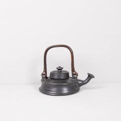 Jean Marais Large Jean Marais teapot black enamelled ceramic France - 4304736