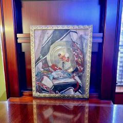 Jean Mathieu Le Collier d A cha by Jean Mathieu 1933 Oil on Burlap - 4372689