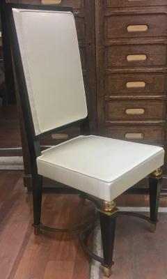 Jean Maurice Rothschild J M Rotchild Chicest Pair of High Back Pair of Chair with Iron and Bronze Detail - 367137