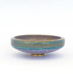 Jean Mayodon Jean Mayodon French Art Deco Ceramic Dish Four Gazelles Glazed Rose and Black - 4591013