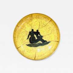 Jean Mayodon Yellow Ceramic bowl by Jean Mayodon - 4779097