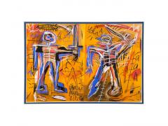 Jean Michel Basquiat Jean Michel Basquiat 1984 Lithograph Titled Offensive Orange Framed 1984 - 3884412